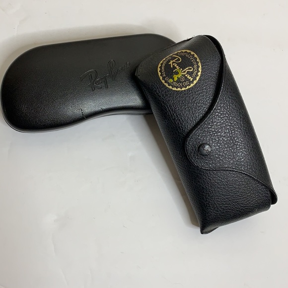 Ray Ban | Bundle Two Black Authentic Eyeglass Cases | SunglassCase | Travel Case - Picture 13 of 14